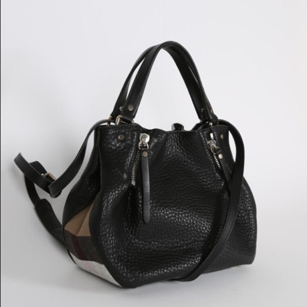 Burberry - Maidstone Brit Tote Check Small Satchel